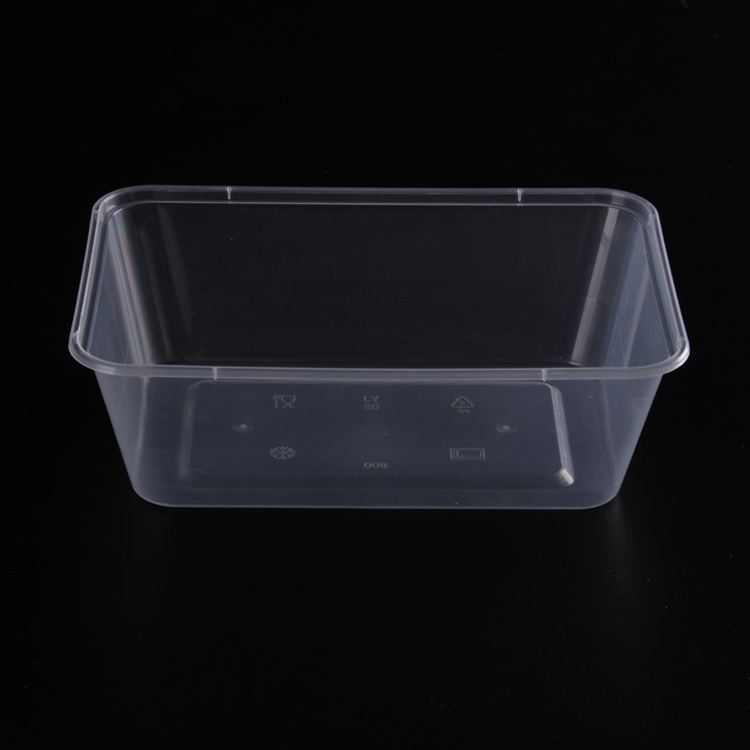 Clear PP plastic microwave safe disposable food container