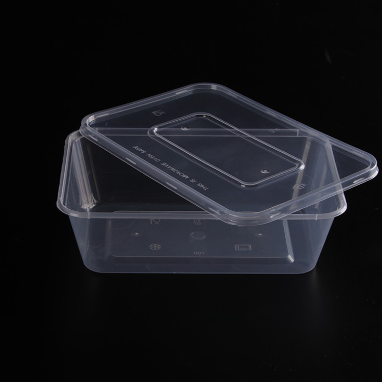 disposable plastic takeaway bento box pp plastic takeaway rectangular